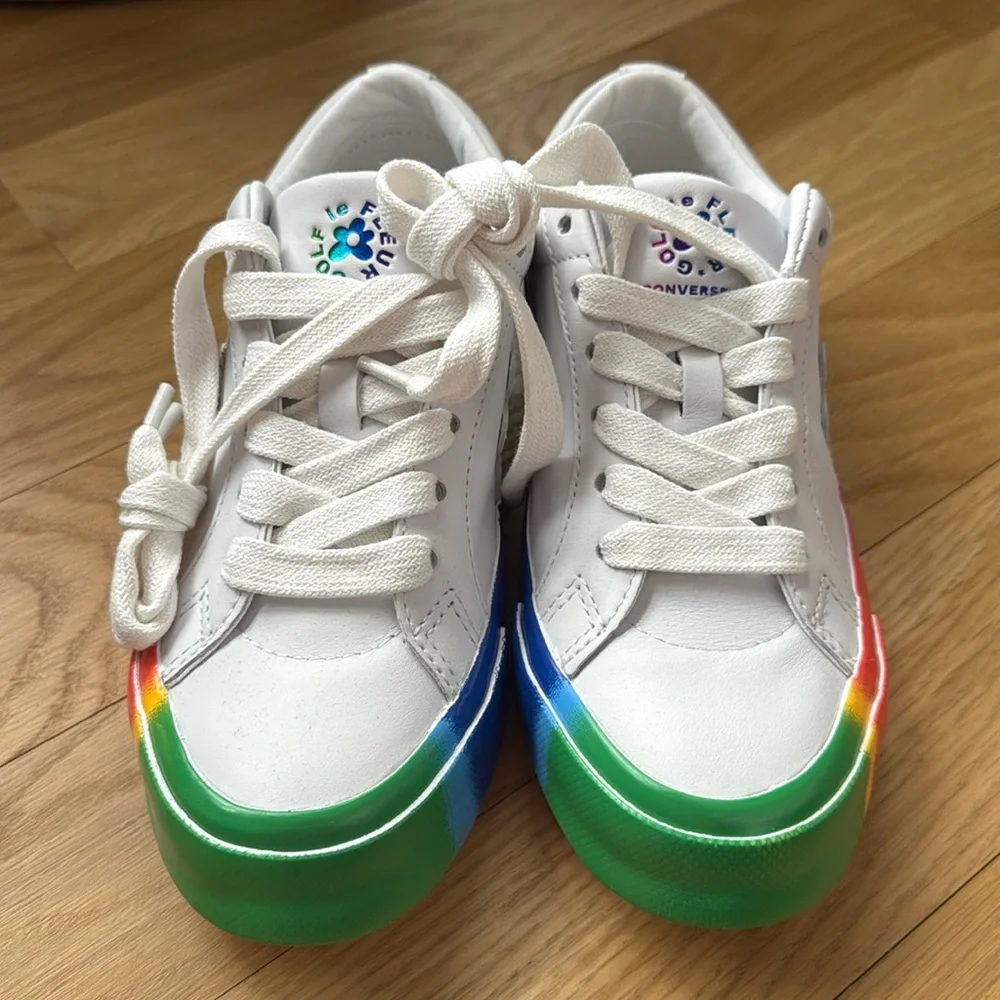 Converse x Golf le Fleur leather low top sneakers NWOT - Picture 8 of 16